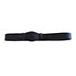 Leather belt with covered buckle