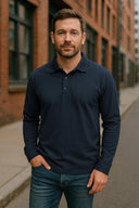 Polo à manches longues pour homme