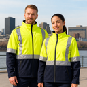Manteau de secouriste unisexe haute visibilité