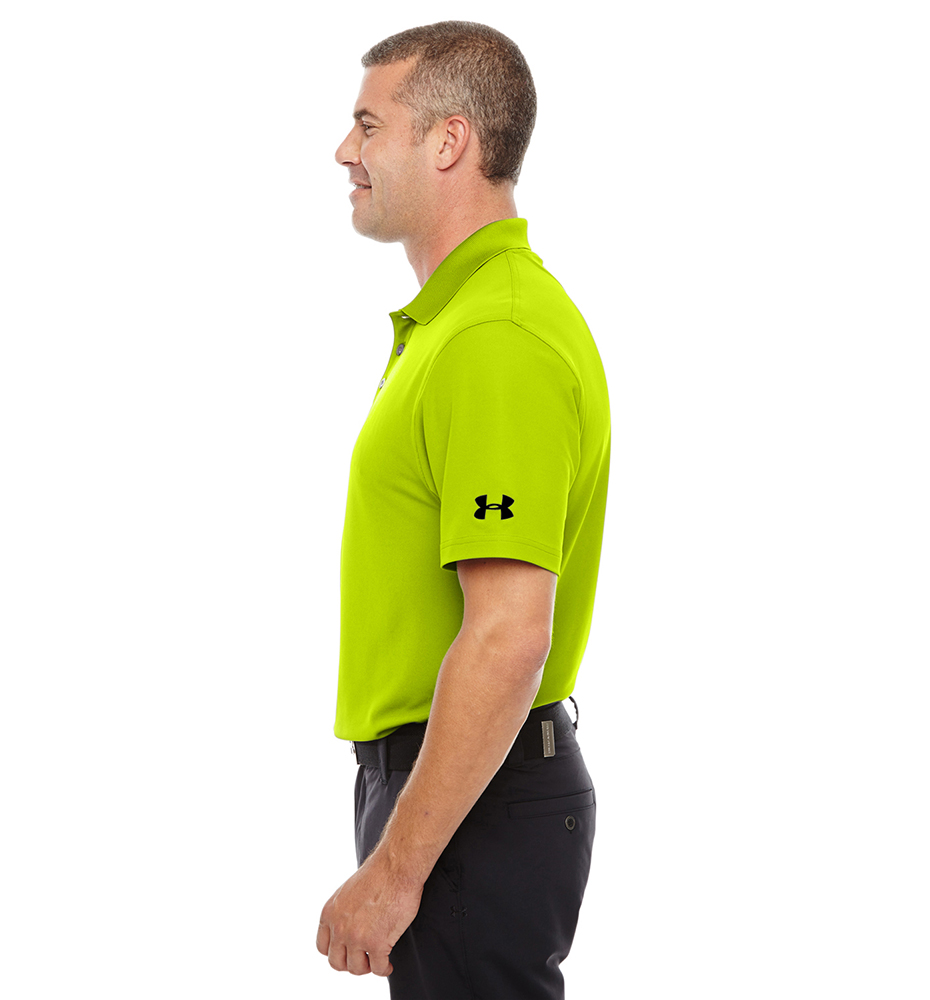 polo performance under armour 1261172 jaune lime