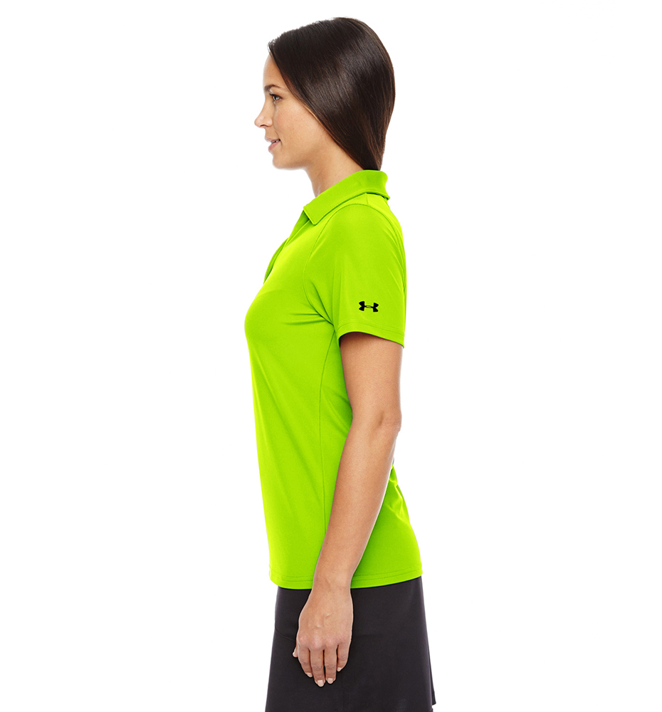 polo performance under armour 1261606 jaune lime